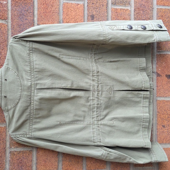 The Kooples Khaki Military Style Jacket - Picture 8 of 13